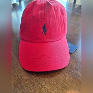 Polo Ralph Lauren Classic Adjustable Hat/Cap Red Pony Logo